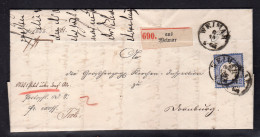 DR, Mi.-Nr. 20 EF. Auf Paketbegleitsbrief. - Cartas & Documentos