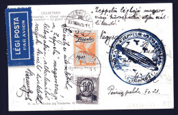 Zeppelinkarte, Ungarn Sieger 102 Ba - Zeppelin