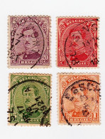 Belgique 4 Timbres Roi Albert 1er - Année 1915 - Mi 116 - Mi 117 - Mi 119 - 1915-1920 Albert I.