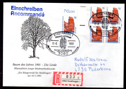 Berlin 874 Portorichtig 5x Auf Fernbrief, Dabei 2 Waager. Paare - Briefe U. Dokumente