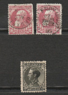 Belgique - 3 Timbres Roi Léopold II Année 1905 Et Léopold III Année 1935 Mi 393 - 1934-1935 Leopold III.