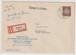 DDR-Dienstpost: Einschreibbrief Mit EF Nr. 41, Geprüft:  - Andere & Zonder Classificatie