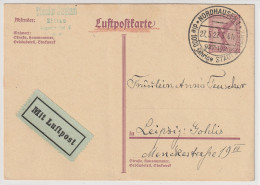 Dt. Reich: Luftpost-Ganzsache P 169a, Bedarfsgebraucht - Altri & Non Classificati