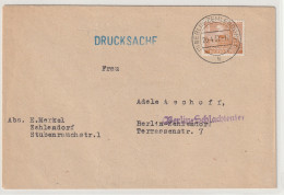 Berliner Bauten (I): Drucksache Mit 4 Pfg. Bauten - Cartas & Documentos