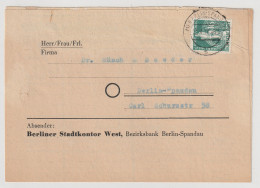 Berlin / Stephan: 16 Pfennig EF Auf Kontoauszug - Cartas & Documentos