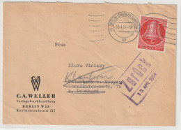 Berlin - Glocke Mitte, 20 Pfg.EF Auf Fernbrief - Storia Postale