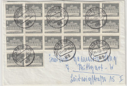 Berlin: Stadtbilder: 1 Pfg. BNrandenbg. Tor 20x Auf Fernbrief - Storia Postale