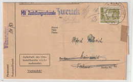 Berlin Bauten (III): 70 Pfg. EF; Postzustellungsauftrag - Cartas & Documentos