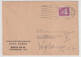 Berlin Bauten (III): 40 Pfg EF Auf Brief Nach Wien - Briefe U. Dokumente