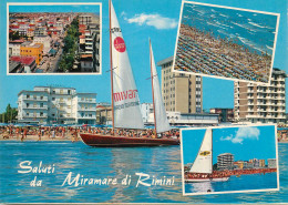 Navigation Sailing Vessels & Boats Themed Postcard Miramare Di Rimini - Sailing Vessels