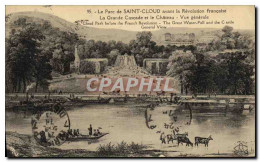CPA St Cloud Le Parc Avant La Revolution Francaise La Grande Cascade Et Le Chateau Vue Generale - Saint Cloud
