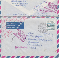Airmail Brief  Zürich Hauptbahnhof - Boulder CO  (Return To Sender)       1984 - Covers & Documents