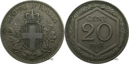 Italie - Royaume - Victor-Emmanuel III - 20 Centesimi 1918 R - TTB+/AU50 - Mon4957 - 1900-1946 : Vittorio Emanuele III & Umberto II