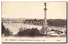 CPA Bordeaux Monument Des Girondins Et Les Quinconces - Bordeaux