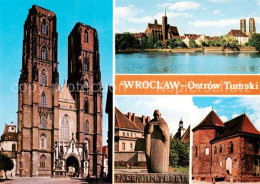 73787630 Wroclaw Kathedrale Blick Ueber Die Oder Denkmal Wroclaw - Poland