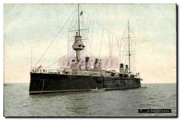 CPA Bateau Guerre L Amiral Aube - Steamers