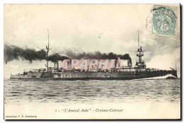 CPA Bateau Guerre L Amrial Aube Croiseur Cuirasse - Steamers