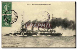 CPA Bateau Guerre Le Croiseur Cuirasse Dupuy De Lome - Steamers