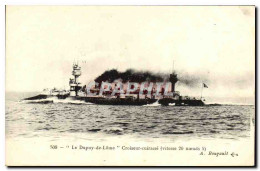 CPA Bateau Guerre Le Croiseur Cuirasse Dupuy De Lome - Steamers