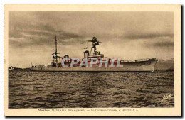 CPA Bateau Guerre Marine Militaire Francaise Le Croiseur Cuirasse Dupleix - Steamers