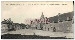 CPA Guibray La Place De La Reine Mathilde Et L Eglise Notre Dame - Falaise