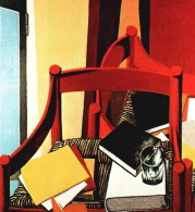 Renato Guttuso, Sedia Rossa E Libri, Stampa Epoca, Vintage Print - Prenten & Gravure