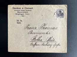 GERMANY 1919 LETTER LAHR TO GOTHA 06-02-1919 DUITSLAND DEUTSCHLAND - Cartas & Documentos