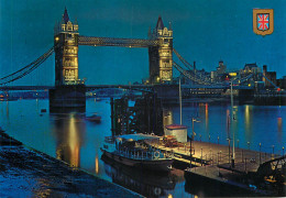 Navigation Sailing Vessels & Boats Themed Postcard London Tower Bridge Thames River - Sailing Vessels