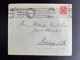 GERMANY 1924 LETTER HALLE TO RADEBERG 13-03-1924 DUITSLAND DEUTSCHLAND - Cartas & Documentos