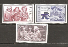 Suecia-Sweden Nº Yvert  1184-86 (usado) (o) - Used Stamps
