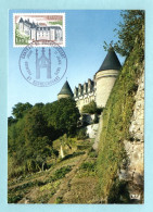 Carte Maximum 1975 -  Château De Rochechouart - YT 1809 - Rochechouart - 1970-1979