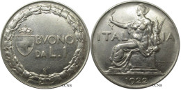 Italie - Royaume - Victor-Emmanuel III - 1 Lira 1922 R - SUP/AU55 - Mon0759 - 1900-1946 : Vittorio Emanuele III & Umberto II