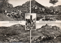 CPSM - P - LOZERE - LE ROZIER - PEYRELEAU - SOUVENIR - MULTIVUES - Autres & Non Classés