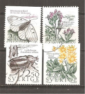 Suecia-Sweden Nº Yvert  1406-09 (usado) (o) - Used Stamps