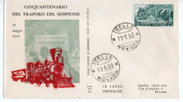 1956 - FDC " TRAFORO DEL SEMPIONE " ALA VEDI++++ - FDC