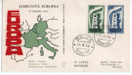 1956 - FDC " E U R O P A " ALA VEDI++++ - FDC