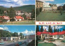 73786730 Kraslicko Kraslice Graslitz CZ Celkovy Pohled Namesti Restaurace Severk - Czech Republic