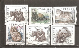 Suecia-Sweden Nº Yvert  1738-40, 1742, 1738A, 1741a (usado) (o) - Gebruikt