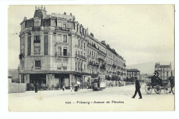 32422 - Fribourg Avenue De Pérolles Tram Et Attelage - Fribourg