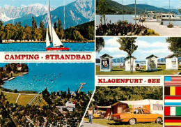 73786545 Woerthersee Fliegeraufnahme Strandbad M. Karawanken - Camping-Strandbad - Sonstige & Ohne Zuordnung