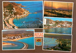 73786399 Rosas Costa Brava Cataluna ES Panorama Kuestenort Hafen Luftbild  - Sonstige & Ohne Zuordnung