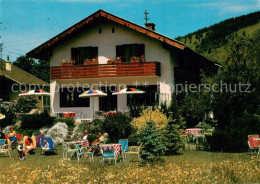 73786368 Oberammergau Gaestehaus U. Terrasse Cafe Wenger Aussenansicht Oberammer - Oberammergau
