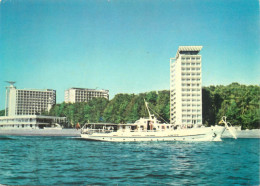 Navigation Sailing Vessels & Boats Themed Postcard Georgian SSR Abkhazia New Hotels - Sailing Vessels
