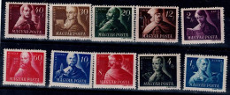 HUNGARY 1947 HUNGARIAN FREEDOM FIGHTERS MI No 971-80 MNH VF!! - Unused Stamps