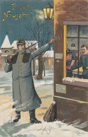 AK Prost Neujahr - Deutsche Soldaten Beim Feiern - Wache - 1913 (68958) - New Year