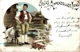 Gruss Aus Dem Appenzellerland - Litho - Otros & Sin Clasificación