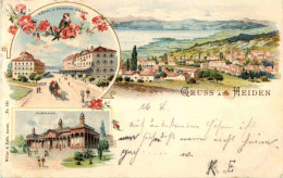 Gruss Aus Heiden - Litho - Heiden