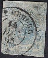 Luxembourg - Luxemburg - Timbres  -  Armoiries  1859   10c.   °    Michel 6c      VC. 15,- - 1859-1880 Armoiries