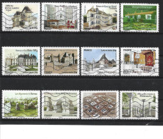 2013 FRANCE Adhesif 865-76 Oblitérés, Patrimoine, Série  Complète - Used Stamps