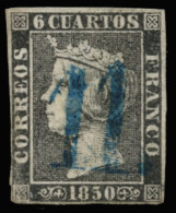 Ø 1. Mat. '11' En Azul De Zaragoza. Lujo. - Used Stamps